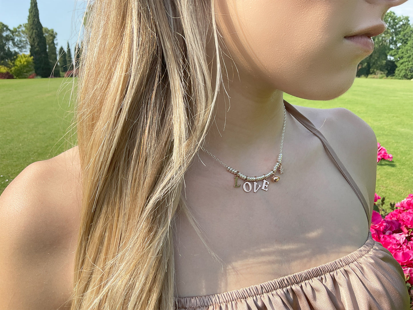 Collana in argento "LOVE"