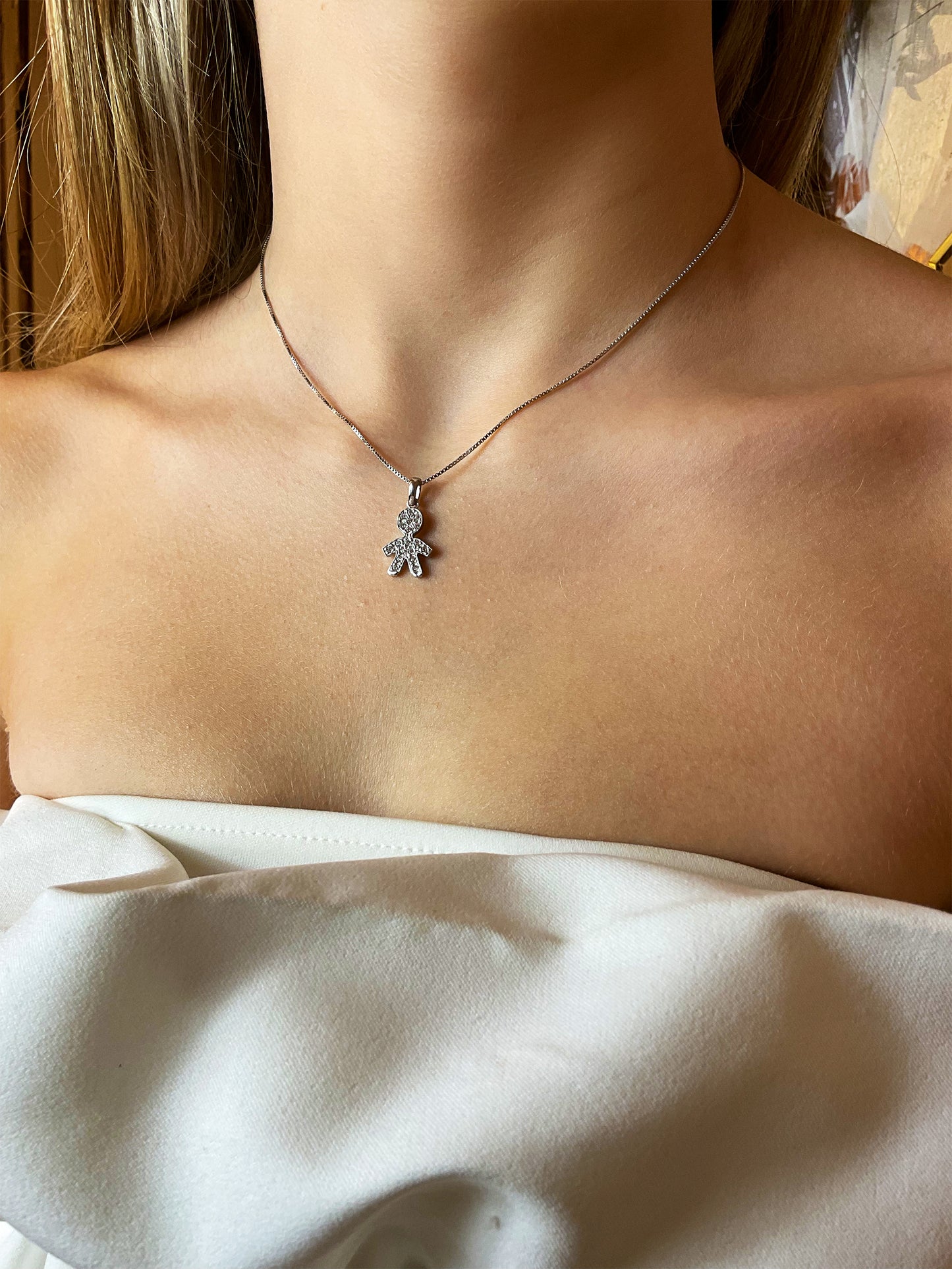 Collana con ciondolo "bebè" piccolo