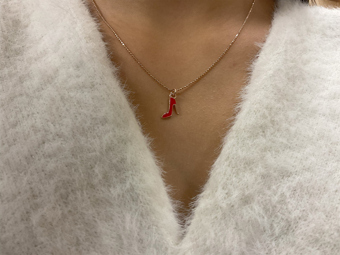 Collana "scarpetta rossa"