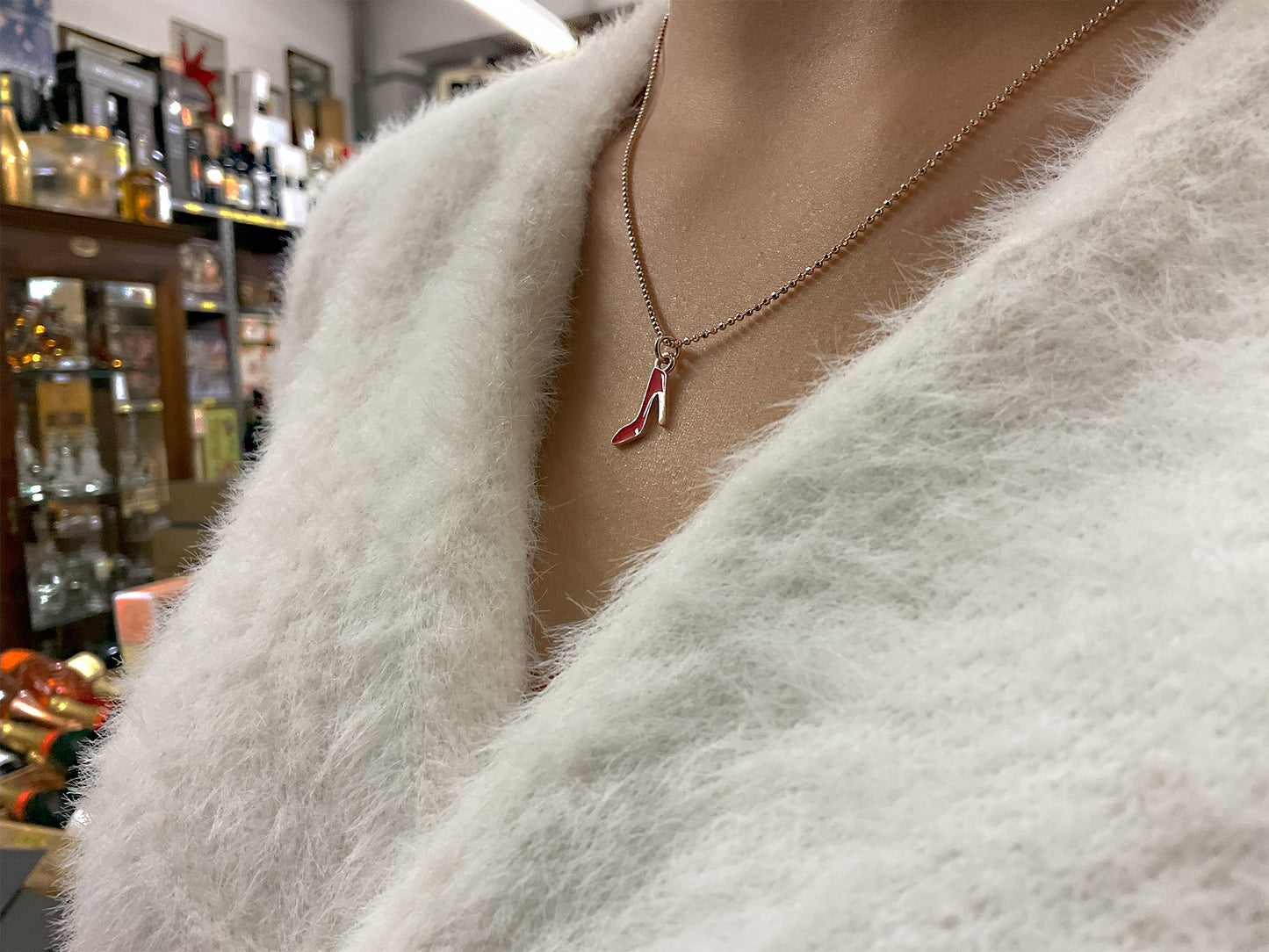 Collana "scarpetta rossa"